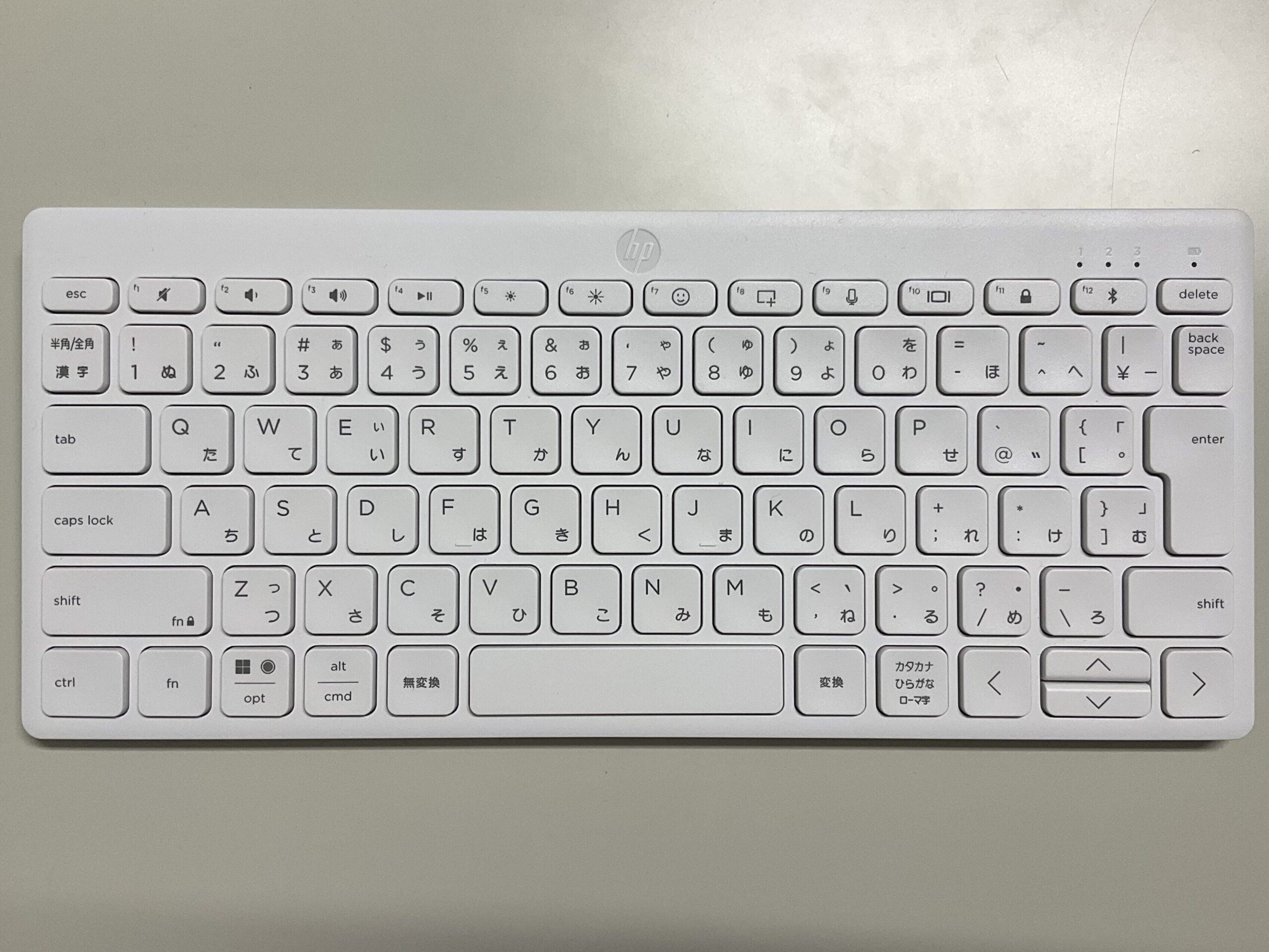 HPのキーボードの実際の写真